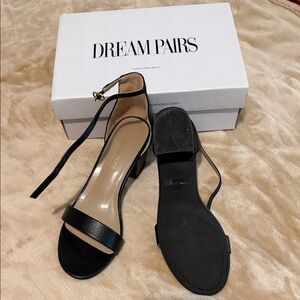 Dream Pairs Black Heeled Sandals